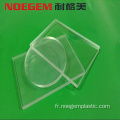 Panneau en plastique acrylique transparent
